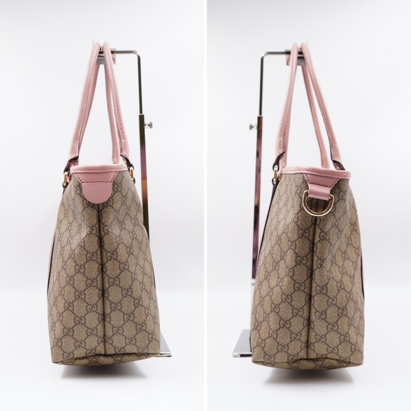 BA25❤️ Gucci GG Monogram Supreme Coated Canvas Joy Tote Bag - Picture 7 of 13
